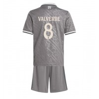 Camiseta Real Madrid Federico Valverde #8 Tercera Equipación Replica 2024-25 para niños mangas cortas (+ Pantalones cortos)